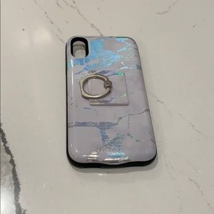 Marble Battery Charging Phone Case & Ring Holder